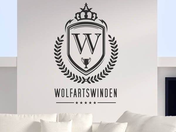 Wandtattoo Wolfartswinden Wappen