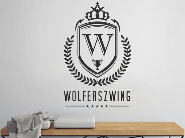Wandtattoo Wolferszwing Wappen