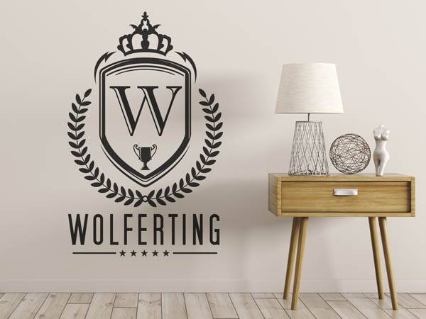Wandtattoo Wolferting Wappen
