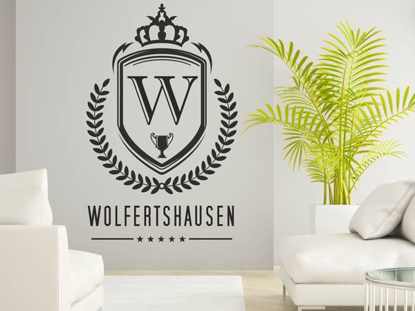 Wandtattoo Wolfertshausen Wappen