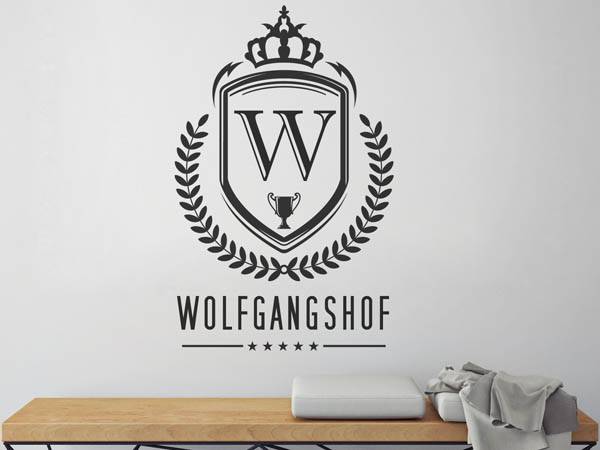 Wandtattoo Wolfgangshof Wappen