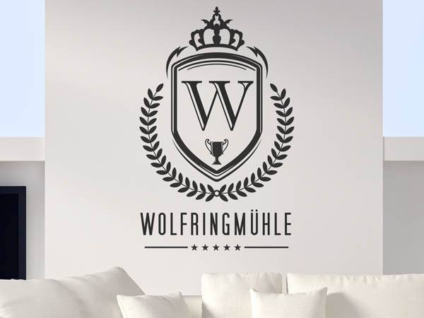 Wandtattoo Wolfringmühle Wappen