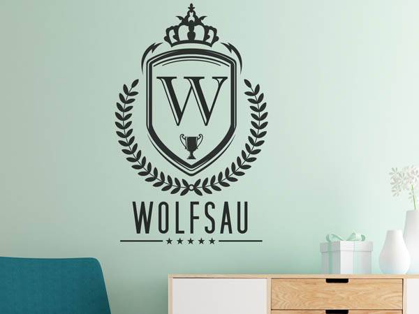 Wandtattoo Wolfsau Wappen