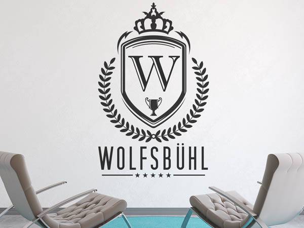 Wandtattoo Wolfsbühl Wappen