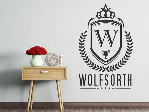 Wandtattoo Wolfsorth Wappen