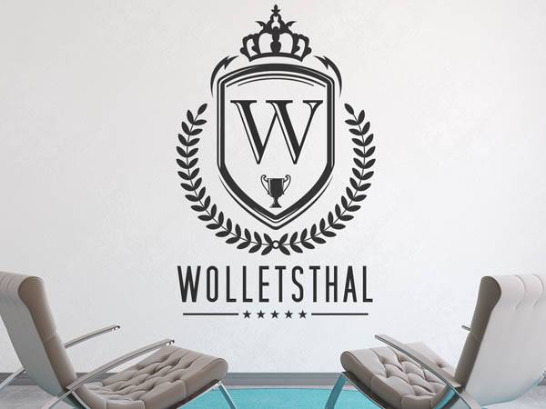 Wandtattoo Wolletsthal Wappen