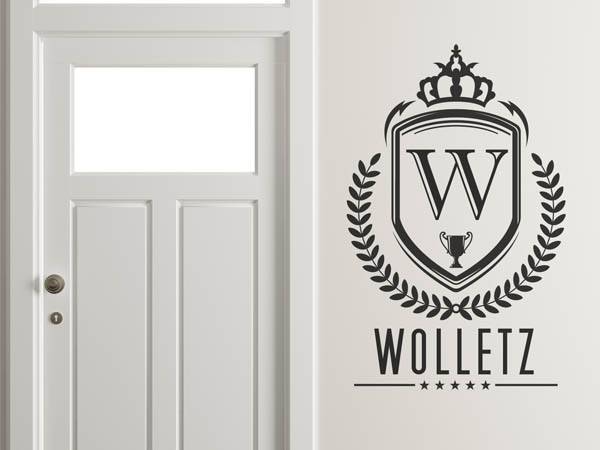 Wandtattoo Wolletz Wappen