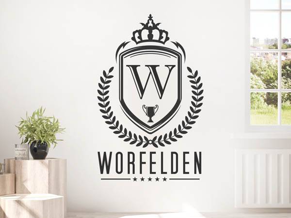 Wandtattoo Worfelden Wappen
