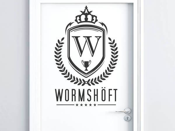 Wandtattoo Wormshöft Wappen