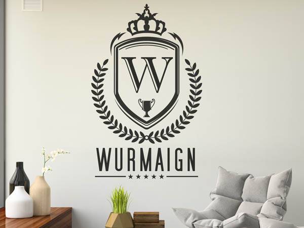 Wandtattoo Wurmaign Wappen