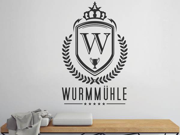 Wandtattoo Wurmmühle Wappen