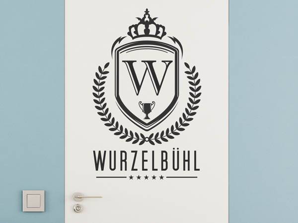 Wandtattoo Wurzelbühl Wappen