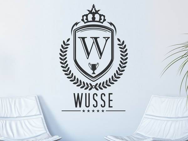 Wandtattoo Wusse Wappen