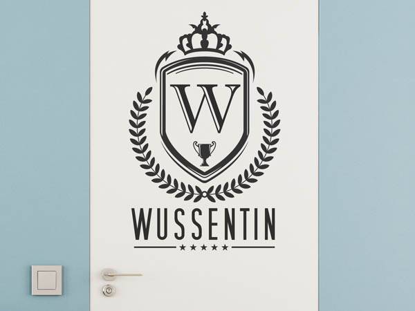 Wandtattoo Wussentin Wappen