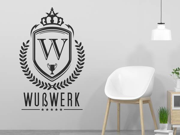 Wandtattoo Wußwerk Wappen