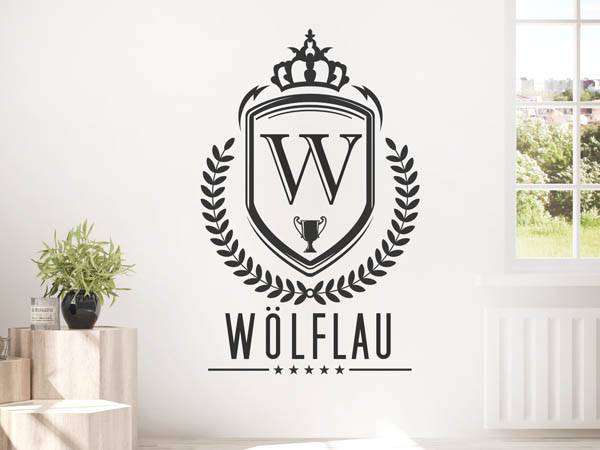Wandtattoo Wölflau Wappen