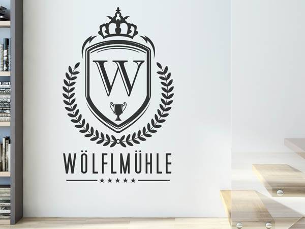 Wandtattoo Wölflmühle Wappen