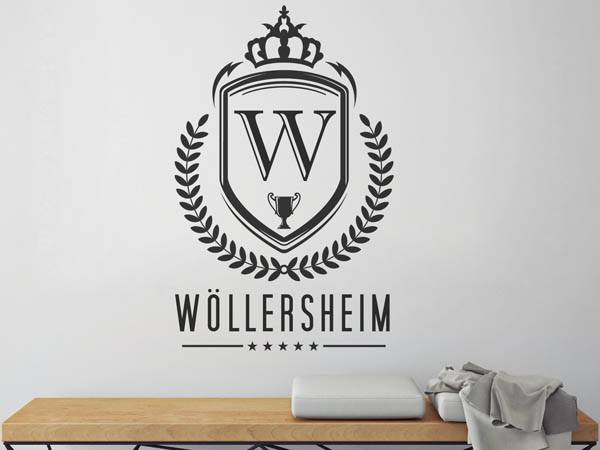 Wandtattoo Wöllersheim Wappen