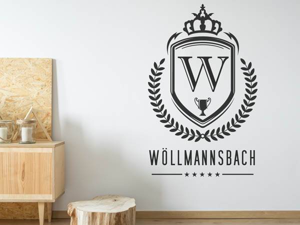 Wandtattoo Wöllmannsbach Wappen