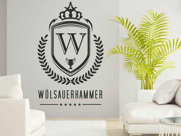 Wandtattoo Wölsauerhammer Wappen