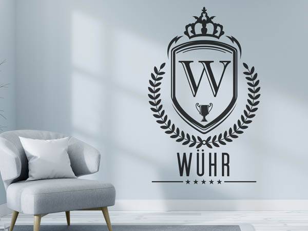 Wandtattoo Wühr Wappen