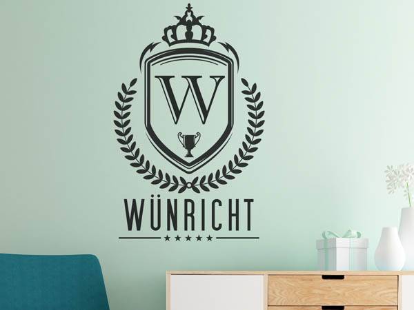 Wandtattoo Wünricht Wappen