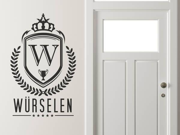 Wandtattoo Würselen Wappen