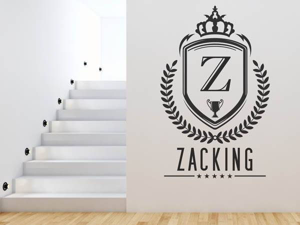 Wandtattoo Zacking Wappen