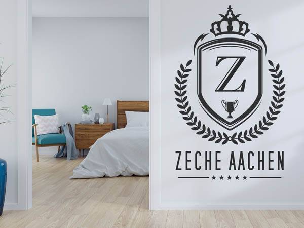 Wandtattoo Zeche Aachen Wappen