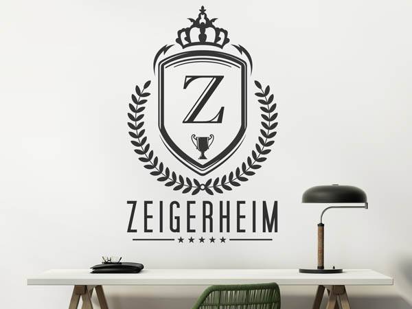 Wandtattoo Zeigerheim Wappen