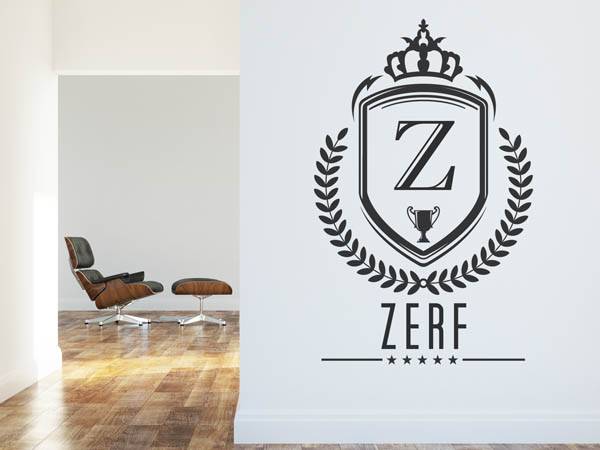 Wandtattoo Zerf Wappen
