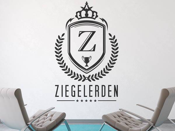Wandtattoo Ziegelerden Wappen