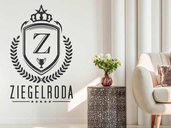 Wandtattoo Ziegelroda Wappen