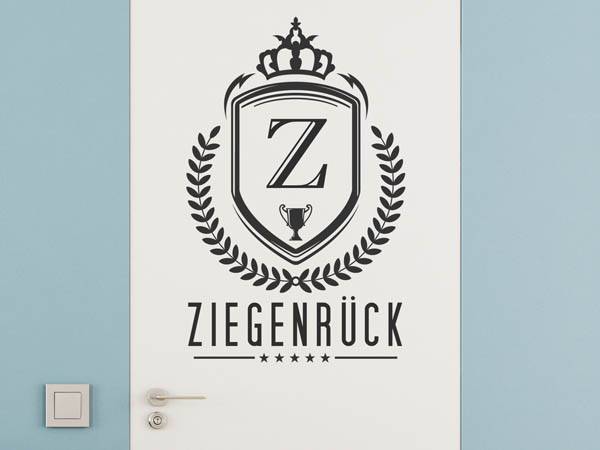 Wandtattoo Ziegenrück Wappen