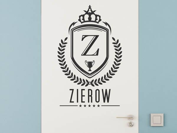 Wandtattoo Zierow Wappen