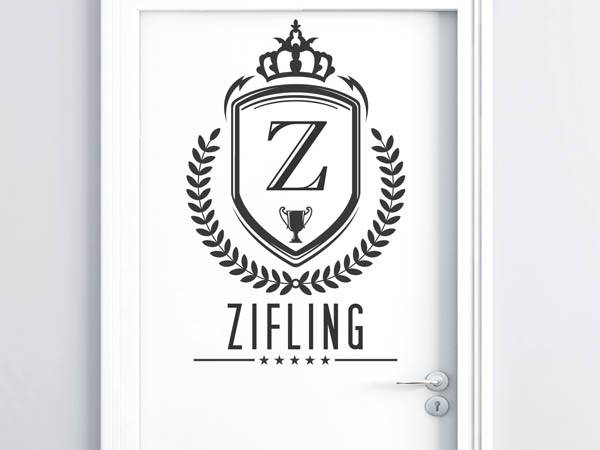 Wandtattoo Zifling Wappen