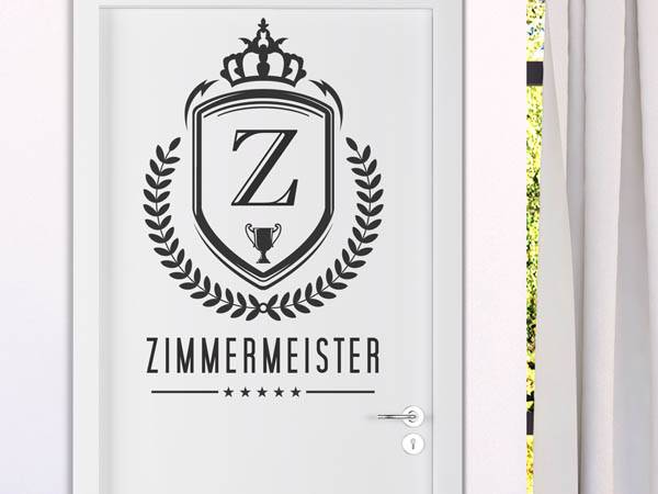 Wandtattoo Zimmermeister Wappen