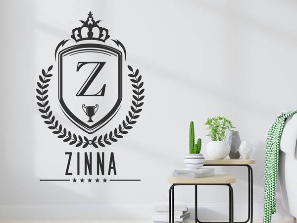 Wandtattoo Zinna Wappen