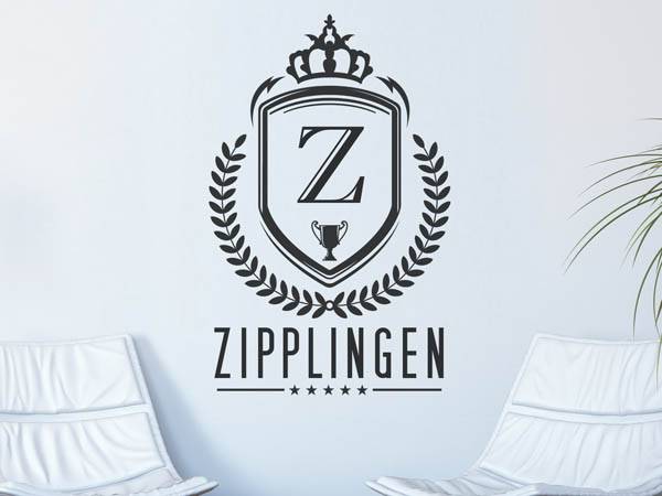 Wandtattoo Zipplingen Wappen