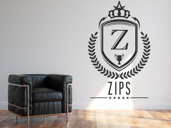 Wandtattoo Zips Wappen