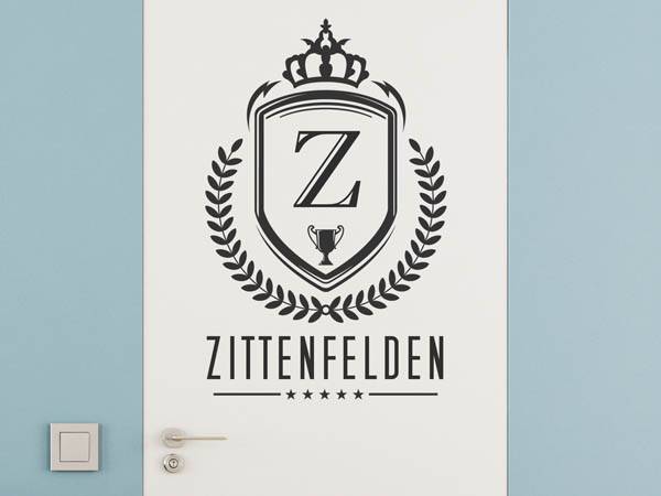 Wandtattoo Zittenfelden Wappen