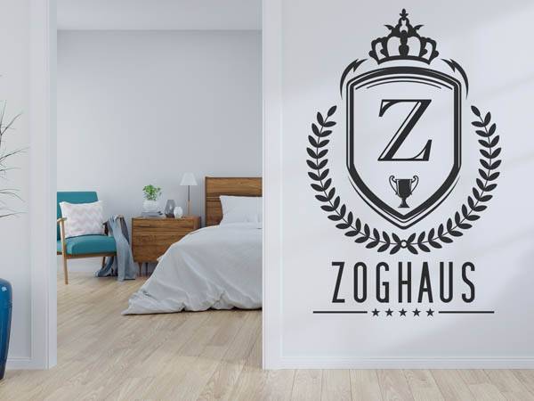Wandtattoo Zoghaus Wappen