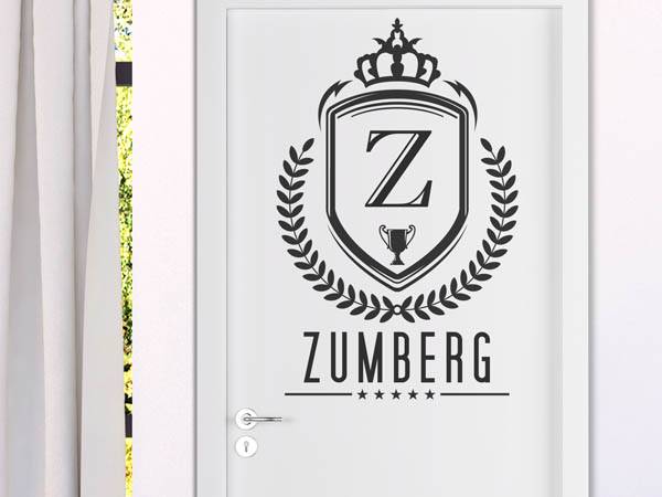 Wandtattoo Zumberg Wappen