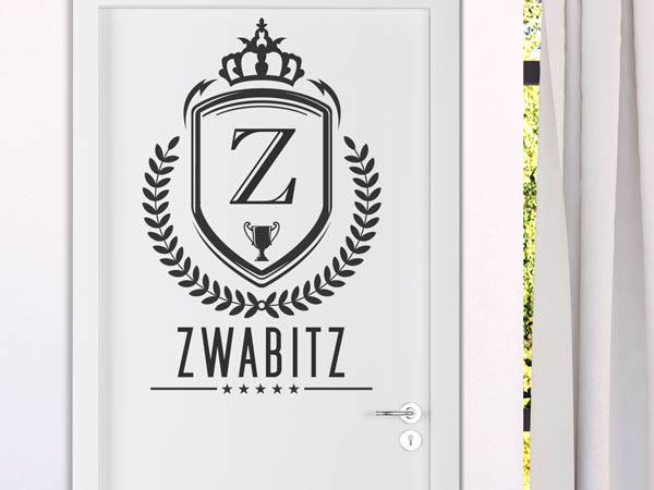 Wandtattoo Zwabitz Wappen