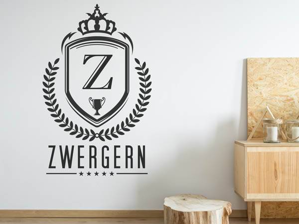Wandtattoo Zwergern Wappen