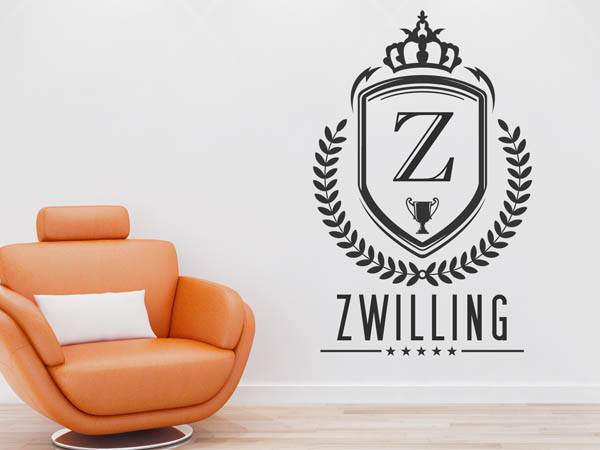 Wandtattoo Zwilling Wappen