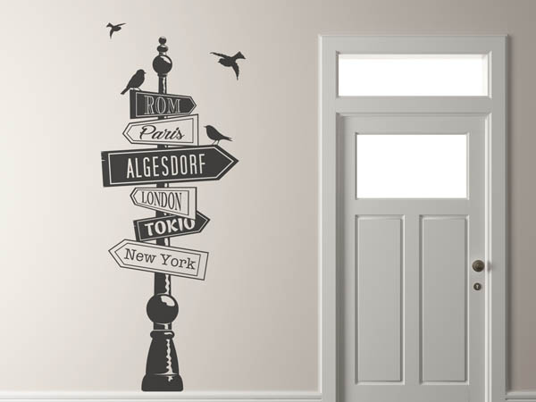 Wandtattoo Algesdorf Wegweiser