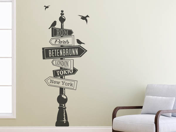 Wandtattoo Betenbrunn Wegweiser