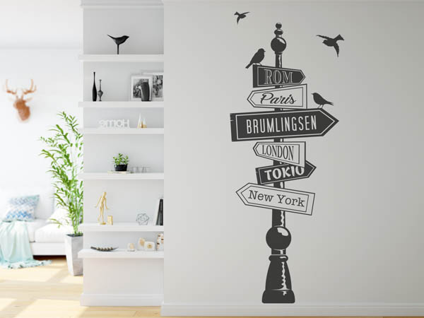 Wandtattoo Brumlingsen Wegweiser