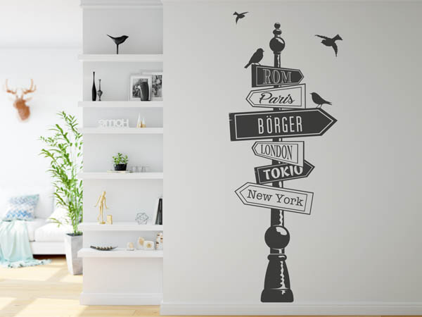 Wandtattoo Börger Wegweiser